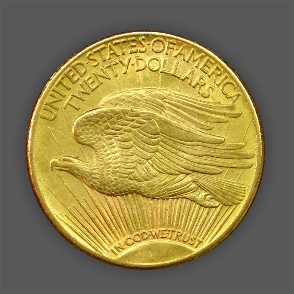 GOLD 20 Dollars - 1924 front