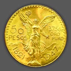 GOLD 50 Pesos - 1924 - back